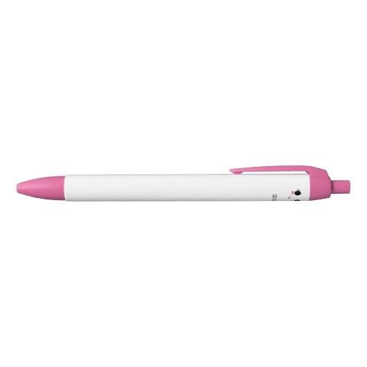 Niedlich Black Pink Kawaii Pen Kugelschreiber (Oberseite)