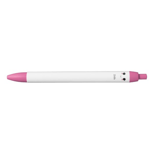 Niedlich Black Pink Kawaii Pen Kugelschreiber (Vorderseite)