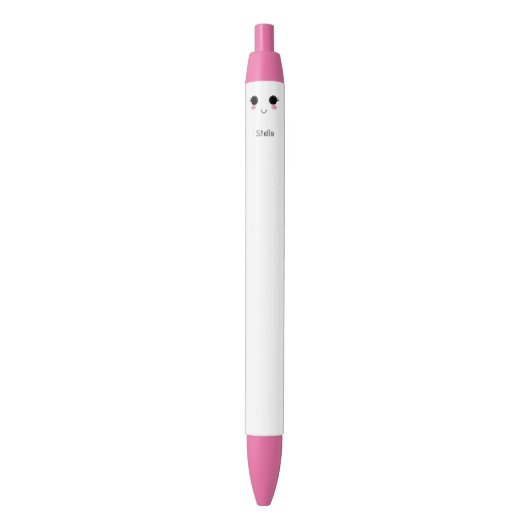 Niedlich Black Pink Kawaii Pen Kugelschreiber (Vorderseite Vertikal)