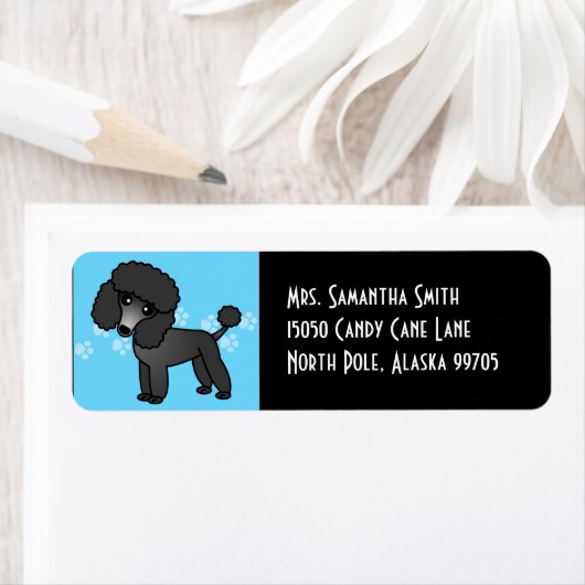 Niedlich Black Poodle (Insitu)