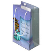 Niedlich Black Princess Birthday Kleine Geschenktüte (Vorderseite Schrägansicht)