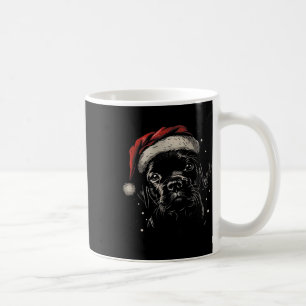 Niedlich Black Puppy Labrador Weihnachtsmannmütze Kaffeetasse