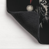 Niedlich Black Puppy Labrador Weihnachtsmannmütze  Mousepad (Ecke)