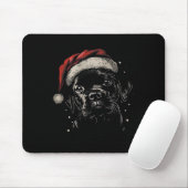 Niedlich Black Puppy Labrador Weihnachtsmannmütze  Mousepad (Mit Mouse)