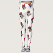 Niedlich Black Tan Bernedoodle Leggings (Vorderseite)