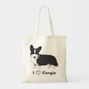 Niedlich Black Tan Cardigan Welsh Corgi Dog Liebha Tragetasche