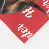 Niedlich Black Tan Coonhound Hund Weihnachtsfeiert Fleecedecke (Ecke)