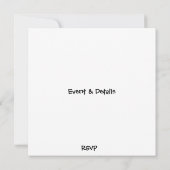 Niedlich Black Toy Poodle © Personalisiertes Party Einladung (Rückseite)