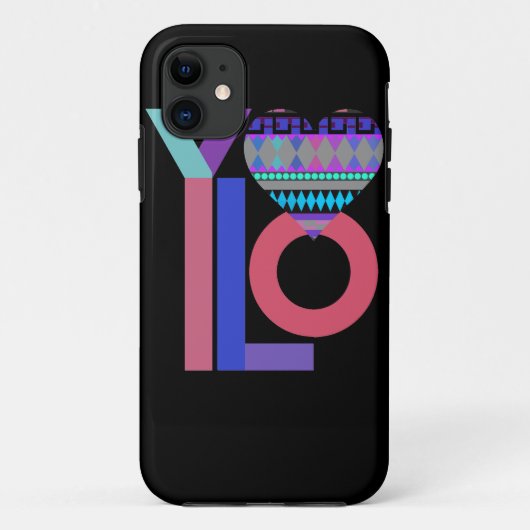 Niedlich Black Tribal YOLO iPhone 5 Fall Case-Mate iPhone Hülle (Rückseite)