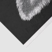 Niedlich Black & White Yorkshire Terrier T5 Decoup Seidenpapier (Ausschnitt)