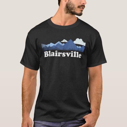 Niedlich Blairsville Georgia GA Retro Blue Ridge M T-Shirt (Vorderseite)