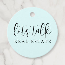 Niedlich Blau reden wir über echtes Anwesen Geschenkanhänger