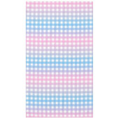 Niedlich Blau und Rosa Gingham Kariert Tischdecke (Vorderseite)