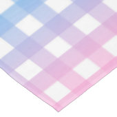 Niedlich Blau und Rosa Gingham Kariert Tischdecke (Schrägansicht)