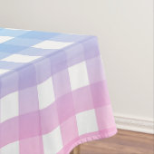 Niedlich Blau und Rosa Gingham Kariert Tischdecke (Beispiel)