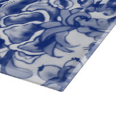 Niedlich Blau Weißer Hasen-Kaninchen-Schnecke Jako Schneidebrett (Ecke)