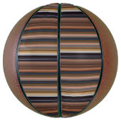 Niedlich-blaubraune Streifen Basketball (Vertikal)