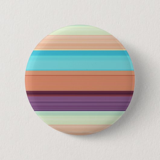 Niedlich-blaubraune Streifen Button (Vorderseite)