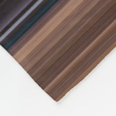 Niedlich-blaubraune Streifen Fleecedecke (Ecke)