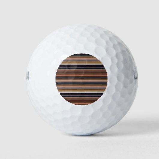 Niedlich-blaubraune Streifen Golfball (Vorderseite)