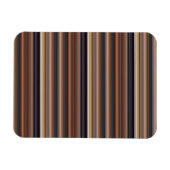 Niedlich-blaubraune Streifen Magnet (Horizontal)
