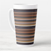 Niedlich-blaubraune Streifen Milchtasse (Linke Ecke)