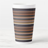 Niedlich-blaubraune Streifen Milchtasse (Vorderseite)