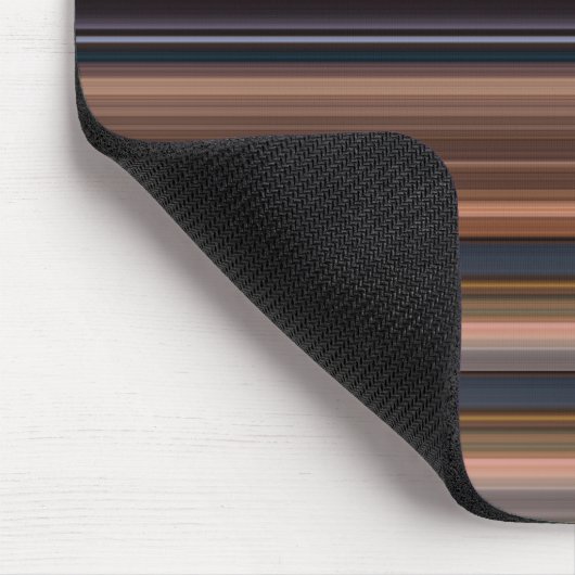 Niedlich-blaubraune Streifen Mousepad (Ecke)