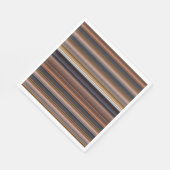 Niedlich-blaubraune Streifen Serviette (Ecke)