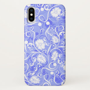 Niedlich-blaue Blume iPhone X Hülle