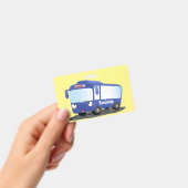 Niedlich-blaue Cartoon-Abbildung Ausweis (Handheld)