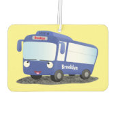 Niedlich-blaue Cartoon-Abbildung Autolufterfrischer (Rückseite)