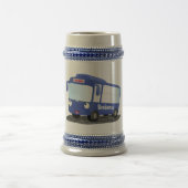 Niedlich-blaue Cartoon-Abbildung Bierglas (Mittel)