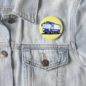 Niedlich-blaue Cartoon-Abbildung Button (Beispiel)