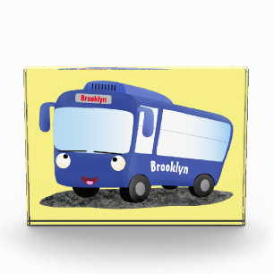 Niedlich-blaue Cartoon-Abbildung Fotoblock