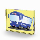 Niedlich-blaue Cartoon-Abbildung Fotoblock (Rechts)