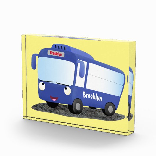 Niedlich-blaue Cartoon-Abbildung Fotoblock (Rechts)