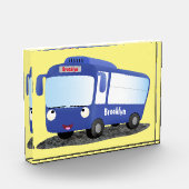 Niedlich-blaue Cartoon-Abbildung Fotoblock (Links)