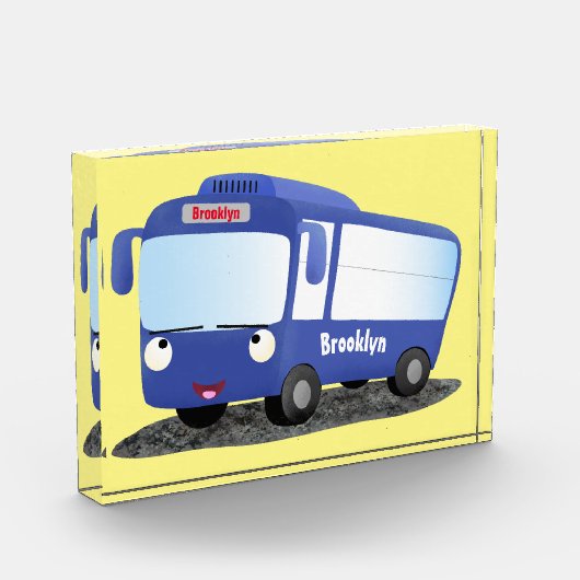 Niedlich-blaue Cartoon-Abbildung Fotoblock (Links)