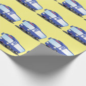 Niedlich-blaue Cartoon-Abbildung Geschenkpapier (Ecke)