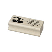 Niedlich-blaue Cartoon-Abbildung Gummistempel (Stempel)