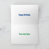 Niedlich-blaue Cartoon-Abbildung Karte (Innenseite)