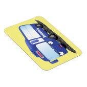 Niedlich-blaue Cartoon-Abbildung Magnet (Rechte Seite)