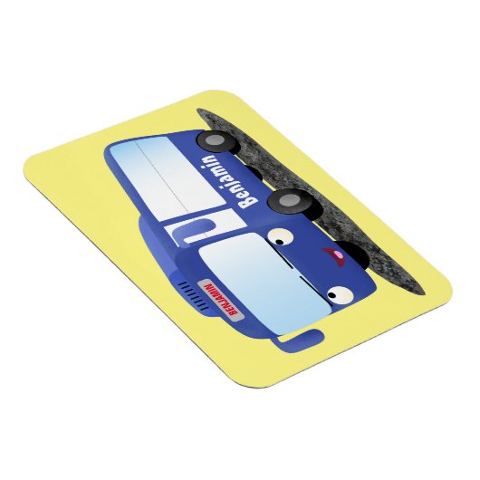 Niedlich-blaue Cartoon-Abbildung Magnet (Rechte Seite)