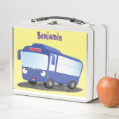 Niedlich-blaue Cartoon-Abbildung Metall Brotdose (Beispiel)