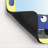 Niedlich-blaue Cartoon-Abbildung Mousepad (Ecke)
