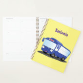 Niedlich-blaue Cartoon-Abbildung Planer (Anzeige)