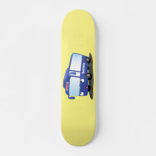Niedlich-blaue Cartoon-Abbildung Skateboard