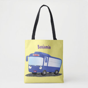Niedlich-blaue Cartoon-Abbildung Tasche