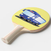 Niedlich-blaue Cartoon-Abbildung Tischtennis Schläger (Vorderseite)